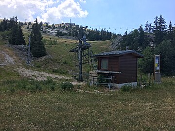 O teleférico Les Jaux em 2018.