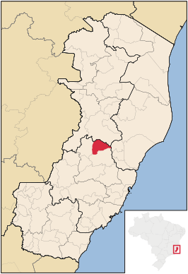 Kaart van São Roque do Canaã