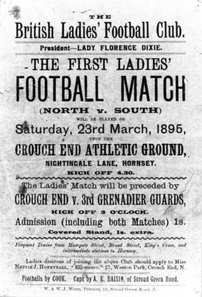 File:First ladies football match north v south 1895.jpg