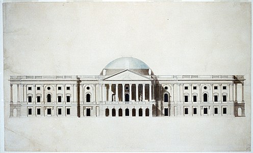 Progetto vincente per il primo Campidoglio degli Stati Uniti di William Thornton (1793)