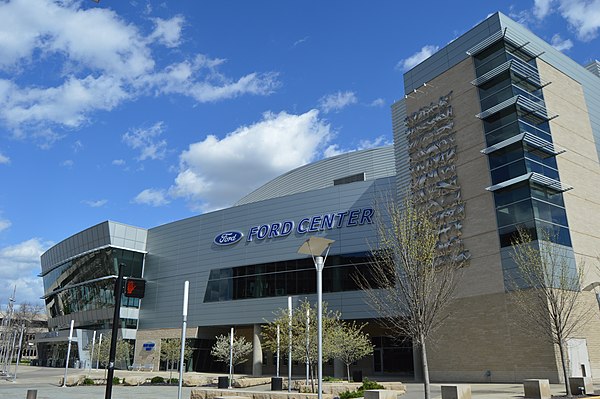 Image: Ford Center from Main Street