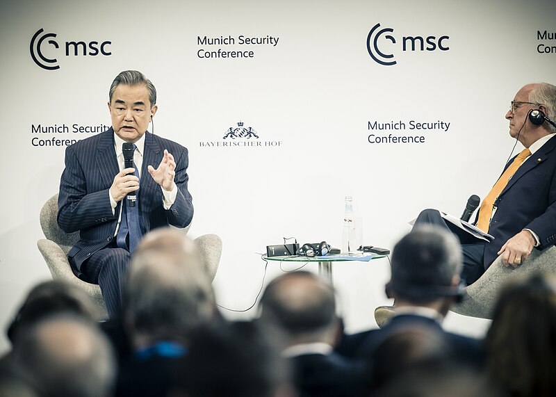 File:Foreign Minister Wang Yi at the 59th MSC, Munich, 2023-02-18.jpg