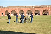 Fort Pulaski National Monument, chatham county, Georgia, U.S. This is an image of a place or building that is listed on the National Register of Historic Places in the United States of America. Its reference number is 66000064.