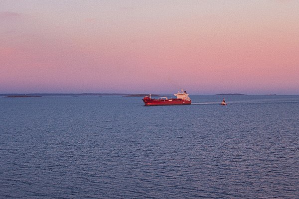 A cargo ship on Skagerrak.