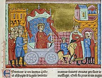 Framed miniature of King Jugurtha paraded through Rome as a prisoner.jpg