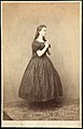 Fredrikke Nielsen i sin yndlingsrolle som Jane Eyre, ca 1860. Foto: Andreas Mathias Anderssen.