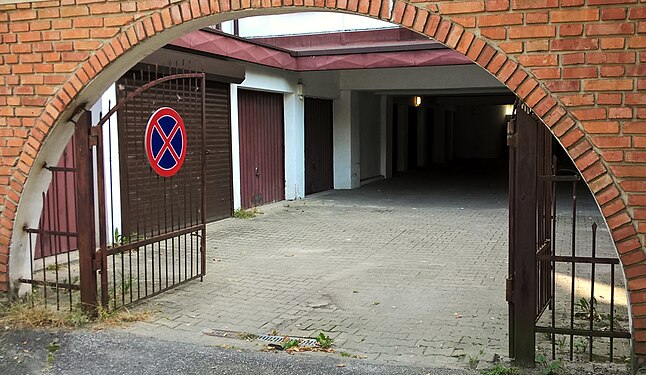 Garage gate open_Lublin; Poland