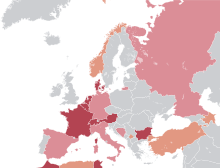 Europe Burqa Bans. Map current as of 2023

.mw-parser-output .legend{page-break-inside:avoid;break-inside:avoid-column}.mw-parser-output .legend-color{display:inline-block;min-width:1.25em;height:1.25em;line-height:1.25;margin:1px 0;text-align:center;border:1px solid black;background-color:transparent;color:black}.mw-parser-output .legend-text{}
National ban - country bans women from wearing full-face veils in public
Local ban - cities or regions ban full-face veils
Partial ban - government bans full-face veils in some locations Full-face veils ban in Europe.svg
