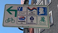 GER-BY-RO-Wasserburg am Inn (Radfahrerwegweiser)