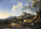Итальянский пейзаж. 1670-е. Холст, масло. Частное собрание