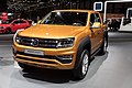 * Nomination: VW Amarok Canyon at Geneva International Motor Show 2018 --MB-one 15:05, 23 October 2022 (UTC) * Review  Comment Reflecting spot light on the windscreen. The crop at left could better. The focus at the front of the car is good, but the rear is too much blurred, I know this is normal because of the DoF, but this is too much to me. In addition, the perspective could be better. Let's see what others think. --Sebring12Hrs 09:02, 25 October 2022 (UTC)