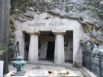 Gaetano Vittorio Grasso, mauzoleum Giuseppe Mazziniego (1874–1877)