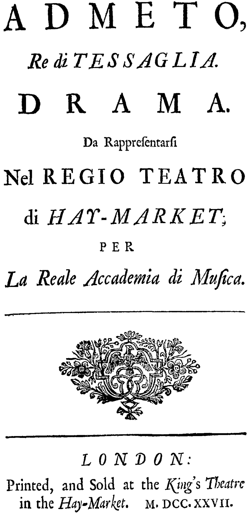 Admeto – Wikipedia - Oper von Georg Friedrich Händel