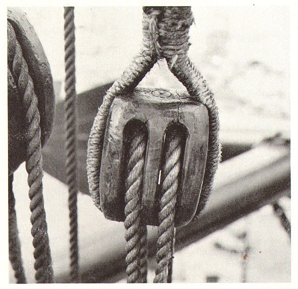 Rigging block from HMS Victory