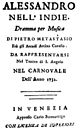 Giovanni Battista Pescetti - Alessandro nell Indie - page de titre du livret - Venise 1732.jpg