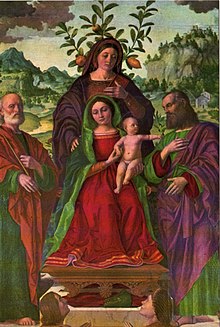 Sacra Famiglia, opera di Girolamo conservata nella chiesa di San Paolo C.M. di Verona.