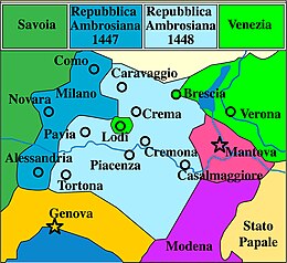 Repubblica Ambrosiana - Localizzazione