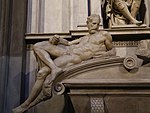 Grabmal von Lorenzo II. de Medici (Michelangelo) Cappelle Medicee Florenz-3.jpg