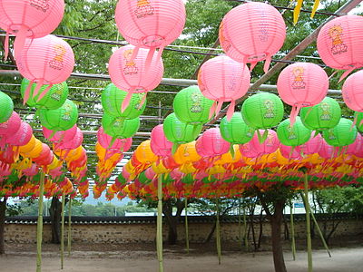 Lanterns in Pagoda Temple