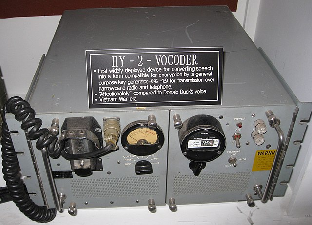 HY-2 Vocoder (designed in 1961), was the last generation of channel vocoder in the US.