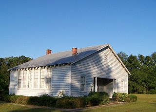 Hampton Colored School school, now museum, in Hampton, South Carolina