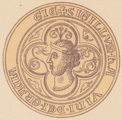 One-sided seal of Haakon as Duke from 1298.