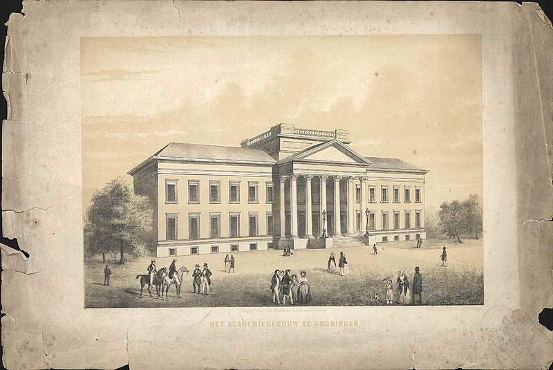 File:Het academiegebouw te Groningen, objectnr A 57486.jpg