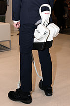 Honda Walking Assist Device with Bodyweight Support System rear 2013 Tokyo Motor Show.jpg