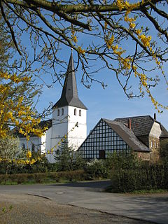 Lohmar Town in North Rhine-Westphalia, Germany