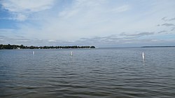 East Bay view of Houghton Lake from Prudenville Houghton Lake (Michigan) September 2021.jpg