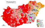 A(z) Magyarország népességének vallási megoszlása lap bélyegképe