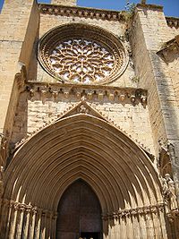 Rosetón de la iglesia de Santa María la Mayor