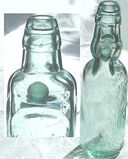 <span class="mw-page-title-main">Codd-neck bottle</span> Glass bottle with marble stopper