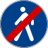 Italian traffic signs - fine percorso pedonale.svg