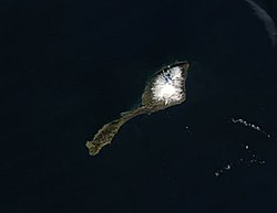 תצלום לווין של האי