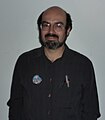 L'auteur canadien de science-fiction Jean-Louis Trudel lors de sa conférence "Les Asimov québécois" donnée en marge du festival Québec en toutes lettres (ville de Québec, Québec, Canada), octobre 2012.