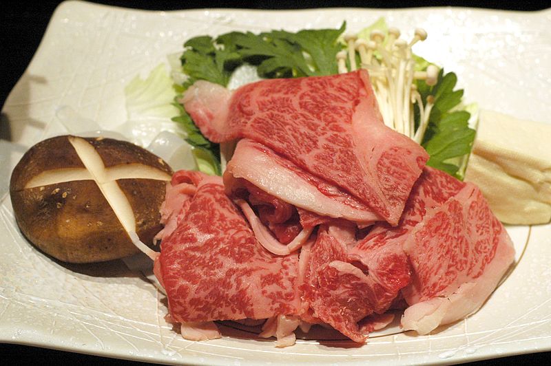 File:Kajikaso Dinner SukiyakiBefore.JPG