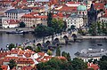 Praha - Blick vom Petřín auf die Karlsbrücke