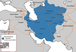 Khwarezmian Empire 1190 - 1220 (AD).PNG