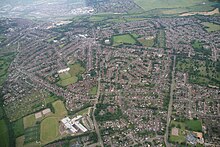 Aerial view of Kingsthorpe in 2014 Kingsthorpe and Northampton University's Park Campus, aerial 2014 - geograph.org.uk - 4054808.jpg