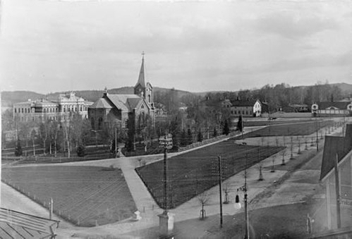 Kirkkopuisto Park in the early 20th century