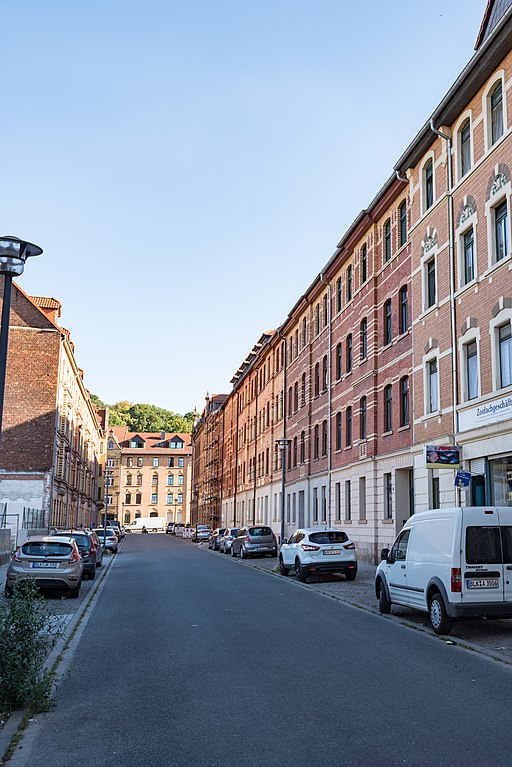 Kleine Deichstraße, von Norden Weißenfels 20180702 001