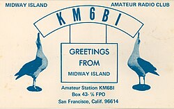 QSL card from KM6BI