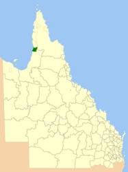 Contea aborigena di Kowanyama – Mappa