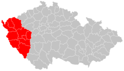 Boemia occidentale - Localizzazione