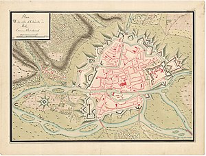 Plan of the city of Metz with the citadel and outer fortifications, ca. 1726 LASB K Hellwig 0331.jpg