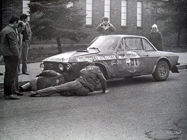 Harry Källström's Lancia Fulvia 1.6 Coupé HF at the 1972 Press-on-Regardless Rally.