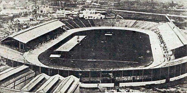 The stadium during the 1908 Summer Olympics