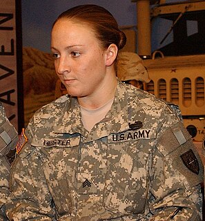 Leigh Ann Hester American soldier who was awarded the Silver Star