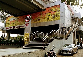 <span class="mw-page-title-main">Lekhraj Market metro station</span> Lucknow Metros Red Line metro station